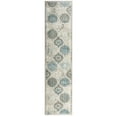 thumbnail image 1 of Home Dynamix Boho Andorra Transitional Damask Area Rug, Grey/Blue, 1'6"x7'2", 1 of 9