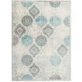 thumbnail image 1 of Home Dynamix Boho Andorra Transitional Damask Area Rug, Grey/Blue, 3'3"x5'2", 1 of 10