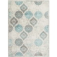 thumbnail image 1 of Home Dynamix Boho Andorra Transitional Damask Area Rug, Grey/Blue, 7'9"x10'2", 1 of 6