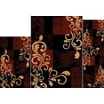thumbnail image 1 of Home Dynamix Brown/Ebony Transitional Casual Vines Blocks 3PC Rug Set - Area Rug (5' x 7'), Runner (2' x 5'), Accent Mat (2' x 3'), 1 of 2