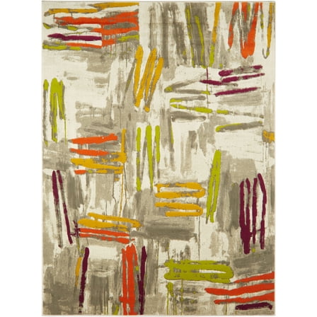 Home Dynamix Catalina Bismark Contemporary Geometric Area Rug, Grey/Black, 7'10"x10'2"