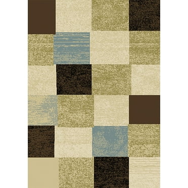 Handcraft Rugs 8 X 10 Abstract Geometric Modern Squares Pattern Area ...