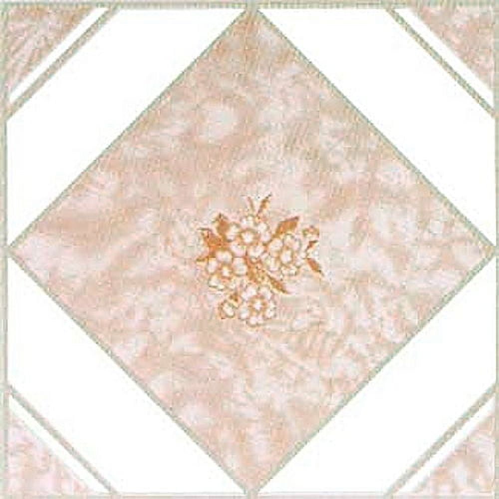 Home Dynamix 1007 Dynamix Vinyl Tile, 12 by 12-Inch, Pink, Box of 20