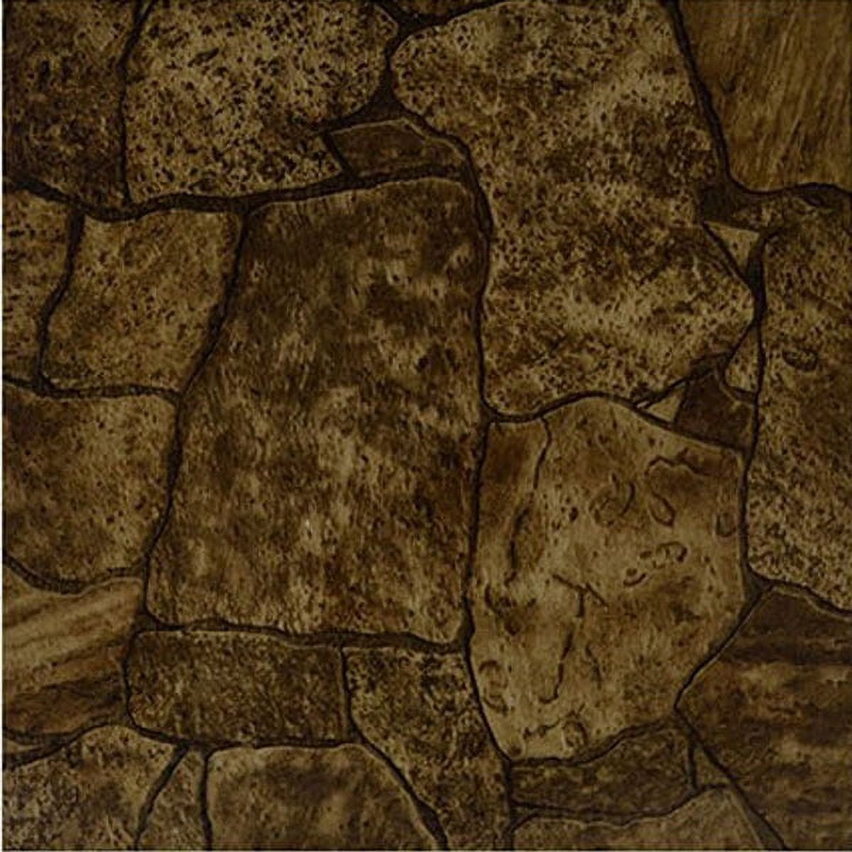 Home Dynamix Flooring: Dynamix Vinyl Tile: KD006 Brown: 1 Box 20 Square Feet