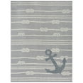 Home Dynamix Marine Anchor Coastal Anchor Indoor/Outdoor Area Rug, Grey ...