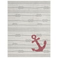 thumbnail image 1 of Home Dynamix Marine Anchor Coastal Anchor Indoor/Outdoor Area Rug, Ivory/Grey, 7'10"x10'2", 1 of 11