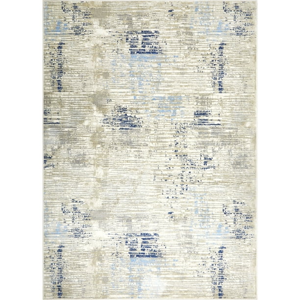 Home Dynamix Melrose Lorenzo Modern Abstract Area Rug, Grey/Blue, 4'x5