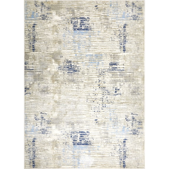 Home Dynamix Melrose Lorenzo Modern Abstract Area Rug, Grey/Blue, 4'x5'4"