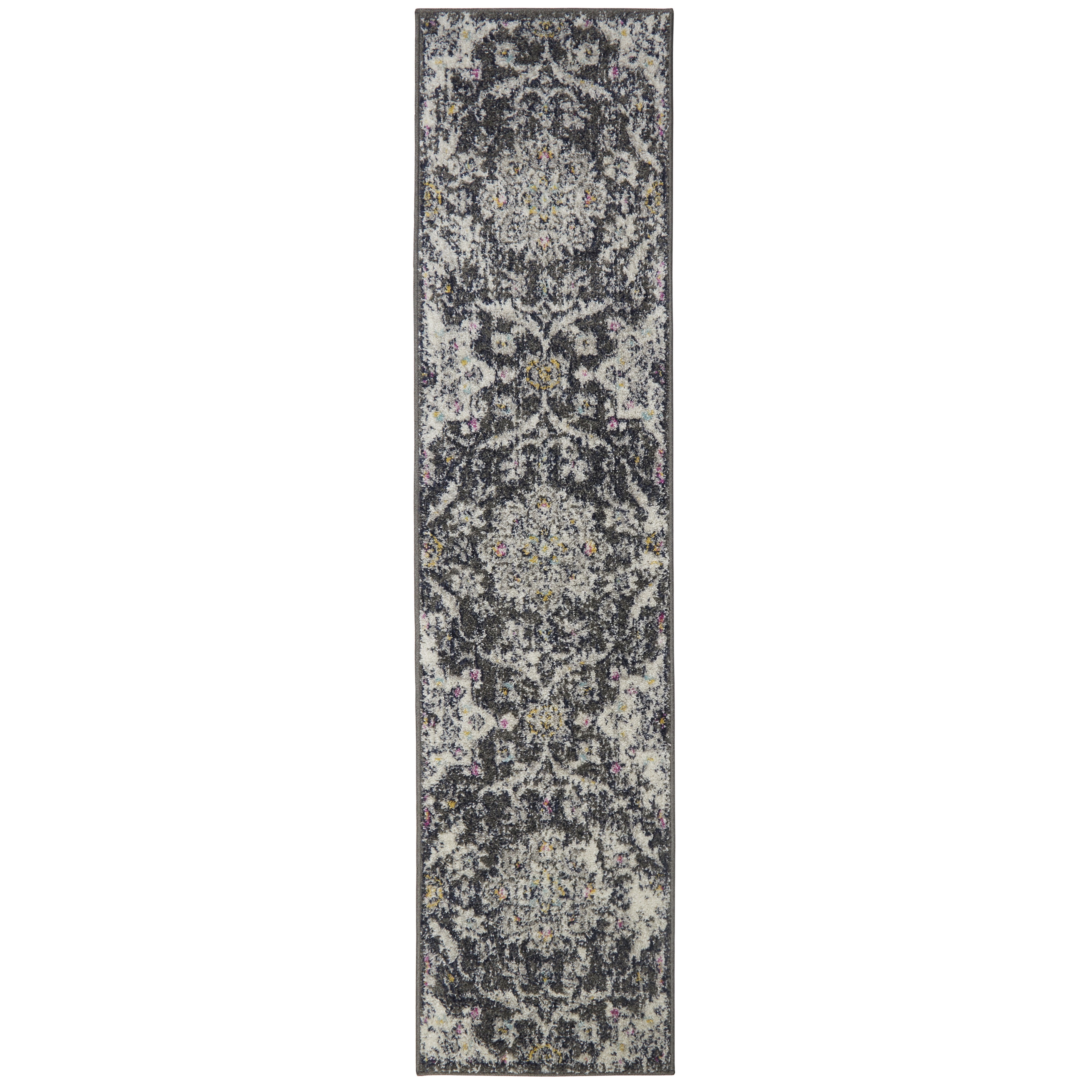 Home Dynamix Nova Astoria Transitional Medallion Area Rug, Dark Gray, 1