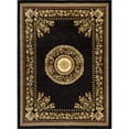 thumbnail image 1 of Home Dynamix Optimum Athens Traditional Medallion Area Rug, Black/Beige, 5'2"x7'2", 1 of 6