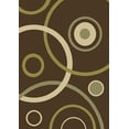 thumbnail image 1 of Home Dynamix Optimum Collection Brown Circles Area Rug, 1 of 3