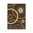 thumbnail image 1 of Home Dynamix Optimum Collection Brown Circles Area Rug, 1 of 5