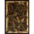 thumbnail image 1 of Home Dynamix Optimum Kawan Traditional Leaves Area Rug, Black/Beige, 5'2"x7'2", 1 of 6