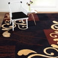 thumbnail image 1 of Home Dynamix Premium Nile Contemporary Geometric Scroll Area Rug, Black/Brown, 21"x35", 1 of 5