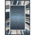 thumbnail image 1 of Home Dynamix Premium Rizzy Contemporary Abstract Border Area Rug, Blue/Grey, 5'2"x7'4", 1 of 3