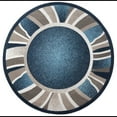 thumbnail image 1 of Home Dynamix Premium Rizzy Contemporary Abstract Border Area Rug, Blue/Grey, 7'8" Round, 1 of 4