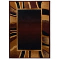 thumbnail image 1 of Home Dynamix Premium Rizzy Contemporary Abstract Border Area Rug, Brown/Beige, 21"x35", 1 of 6