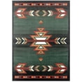 thumbnail image 1 of Home Dynamix Premium Sagrada Southwestern Geometric Area Rug Green/Red, 5'2"x7'4", 1 of 9
