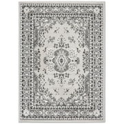 Home Dynamix Premium Sakarya Traditional Medallion Area Rug, Grey/Ivory, 78x107