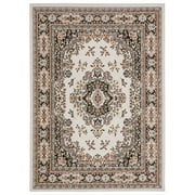 Home Dynamix Premium Sakarya Traditional Medallion Area Rug, Ivory/Brown, 5'3"x7'5"