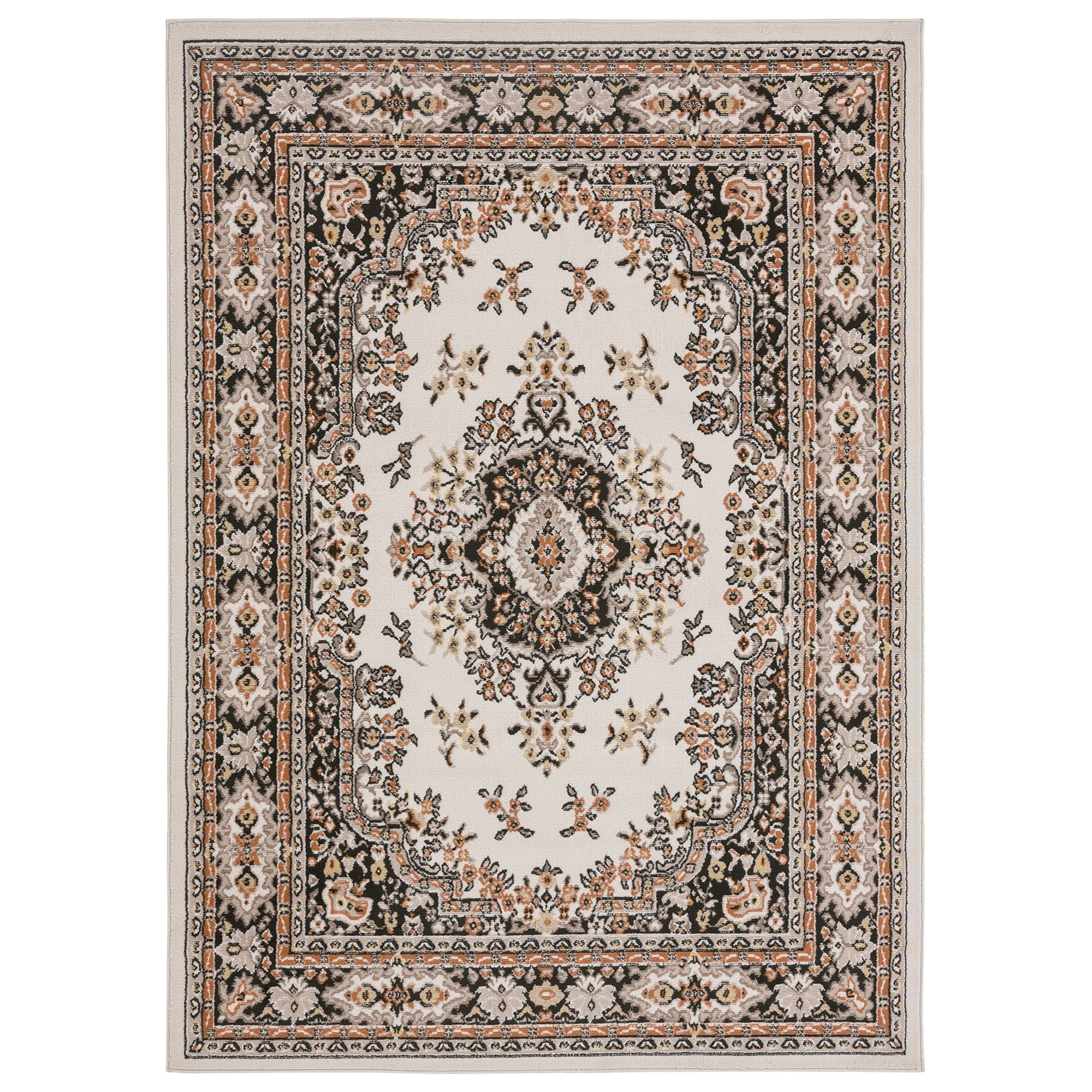 Home Dynamix Premium Sakarya Traditional Medallion Area Rug, Ivory/Brown, 7'9"x10'8"