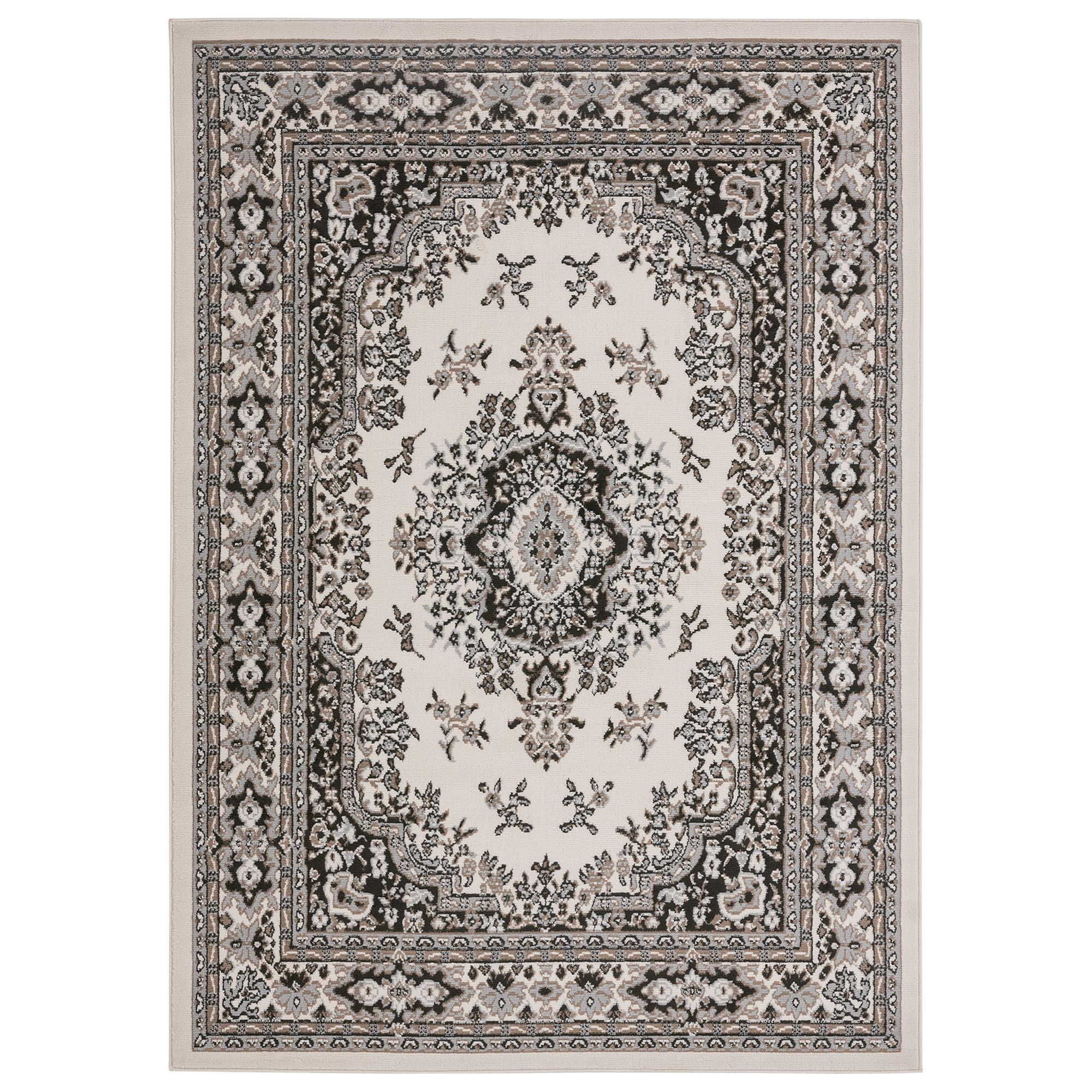 Home Dynamix Premium Sakarya Traditional Medallion Area Rug, Ivory/Taupe, 7'9"x10'8"