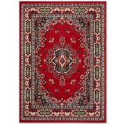 Home Dynamix Premium Sakarya Traditional Medallion Area Rug, Red/Black, 21"x35"