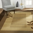 thumbnail image 1 of Home Dynamix Royalty Clover Contemporary Geometric Border Indoor Area Rug, Brown/Blue, 43"x62", 1 of 6