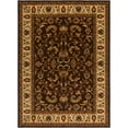 thumbnail image 1 of Home Dynamix Royalty Elati Indoor Traditional Ornate Damask Area Rug, Brown/Ivory, 43"x62", 1 of 6