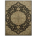thumbnail image 1 of Home Dynamix Royalty Medallion Traditional Area Rug, Black/Ivory, 5'2"x7'2", 1 of 6