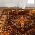 thumbnail image 1 of Home Dynamix Royalty Tansy Traditional Medallion Border Area Rug, Brown/Ivory, 43"x62", 1 of 5
