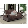 thumbnail image 1 of Home Dynamix Slipcovers: All Season Quilted Microfiber Pet Furniture Couch Protector Cover - Brown, 1 of 3