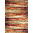 thumbnail image 1 of Home Dynamix Splash Cellis Contemporary Abstract Striped Area Rug, Orange/Blue, 3'3"x4'3", 1 of 5