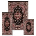 thumbnail image 1 of Home Dynamix Traditional Area Rugs Black/Red Persian Bordered Stain and Fade Resistant (3 Count), 1 of 1
