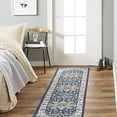 thumbnail image 1 of Home Dynamix Tremont Magnolia Medallion Area Rug, Navy/Ivory, 1'9"x7'2", 1 of 7