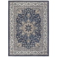 thumbnail image 1 of Home Dynamix Tremont Magnolia Traditional Medallion Area Rug, Navy Blue/Ivory, 7'10"x10'5", 1 of 6