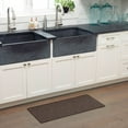 thumbnail image 1 of Home Dynamix Trenton Solace Traditional Diamond Textured Kitchen Mat, Espresso, 17"x39", 1 of 7