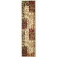 thumbnail image 1 of Home Dynamix Tribeca Amelia Contemporary Geometric Floral Runner Area Rug, Beige/Brown, 1'9"x7'2", 1 of 5