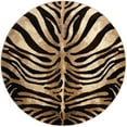 thumbnail image 1 of Home Dynamix Tribeca Fawn Contemporary Animal Print Area Rug, Dark Brown/Beige, 5'2" Round, 1 of 5