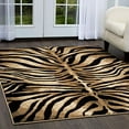thumbnail image 1 of Home Dynamix Tribeca Fawn Contemporary Animal Print Runner Area Rug, Dark Brown/Beige, 1'9"x7'2", 1 of 6