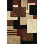 Home Dynamix Tribeca Mason Contemporary Geometric Area Rug, Brown/Red, 52"x72"