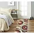 thumbnail image 1 of Home Dynamix Tribeca Slade Abstract Area Rug, Brown/Red, 1'9"x7'2", 1 of 6