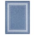 thumbnail image 1 of Home Dynamix Tripoli Julie Modern Border Indoor/Outdoor Area Rug, Blue/Ivory, 5'2"x7'2", 1 of 9
