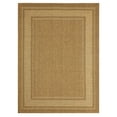 thumbnail image 1 of Home Dynamix Tripoli Julie Modern Border Indoor/Outdoor Area Rug, Brown/Ivory, 7'10"x10'2", 1 of 9