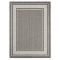 thumbnail image 1 of Home Dynamix Tripoli Julie Modern Border Indoor/Outdoor Area Rug, Grey/Ivory, 7'10"x10'2", 1 of 9