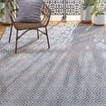 thumbnail image 1 of Home Dynamix Tripoli Lydia Modern Diamond Indoor/Outdoor Area Rug, Denim/Cream, 7'10"x10'2", 1 of 7