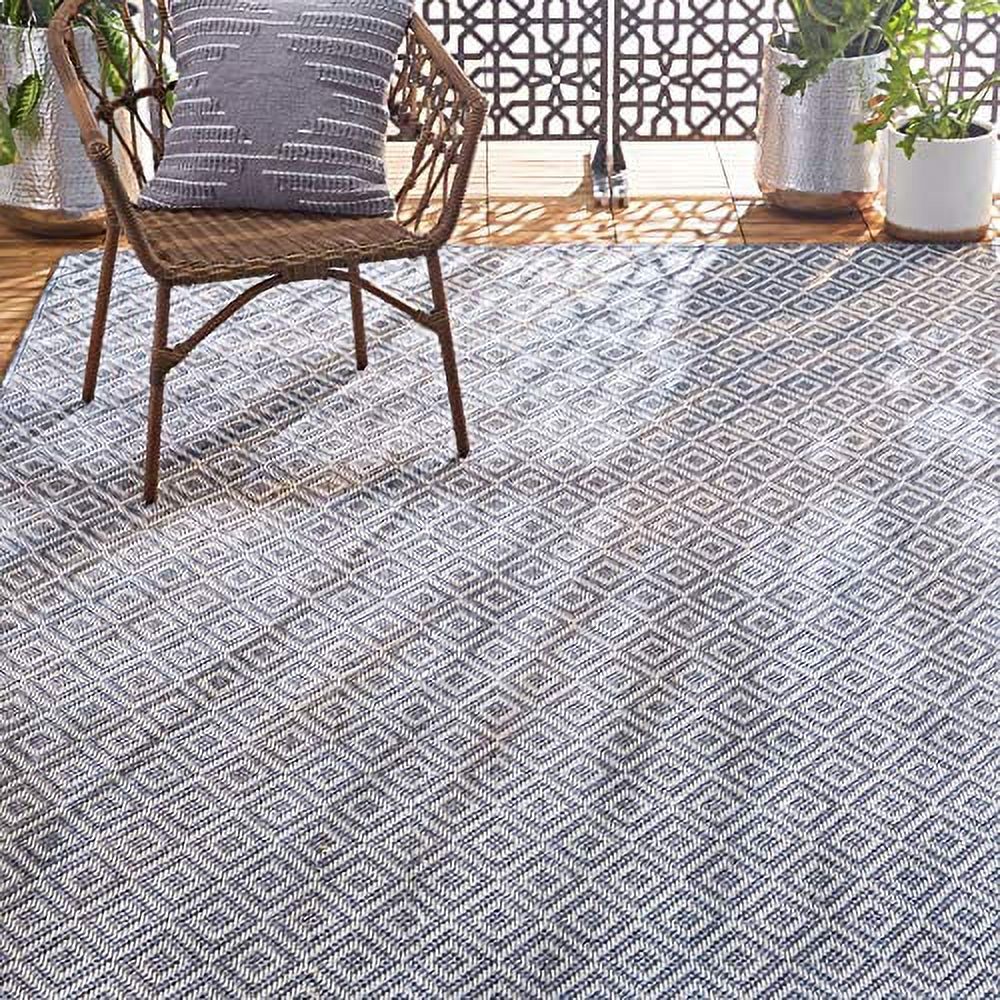 Better Homes & Gardens 7' x 10' Multi-Color Striped Outdoor Rug ...