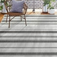 thumbnail image 1 of Home Dynamix Tripoli Mateo Modern Striped Indoor/Outdoor Area Rug, Charcoal/Cream, 7'10"x10'2", 1 of 6