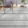 thumbnail image 1 of Home Dynamix Tripoli Mateo Modern Striped Indoor/Outdoor Area Rug, Grey/Cream, 5'3"x7'3", 1 of 7