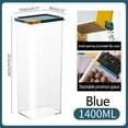 thumbnail image 1 of Home Edit Storage LAWOR Sealed Storage Tank For Cereals Large Storage Box Kitchen Food Storage Dry Fruit Tea Sealed Tank Blue 10.6X8X25.5CmO6655, 1 of 2